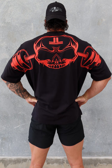 Skull Tee - Black / Red