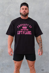 Skull Tee - Black / Hot Pink