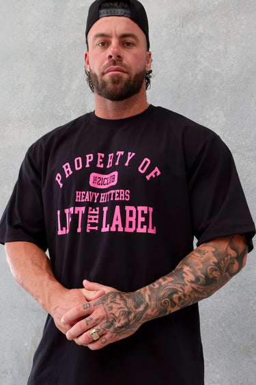 Skull Tee - Black / Hot Pink