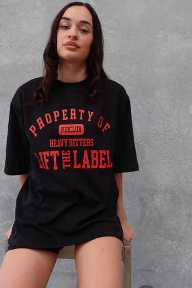 Skull Tee - Black / Red