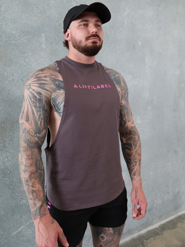 B2B Tank  - Wood / Hot Pink