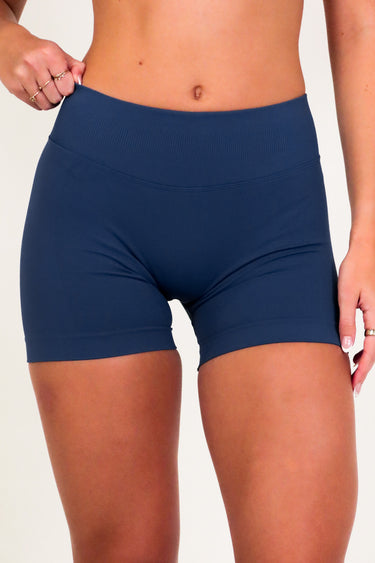 Poised Seamless Shorts - Navy