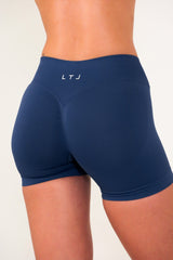 Poised Seamless Shorts - Navy