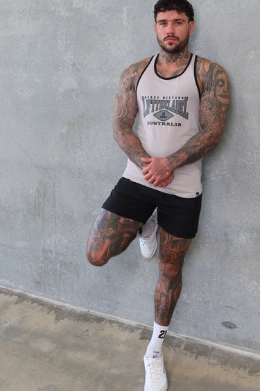 Home T-Back - Black / Beige Grey