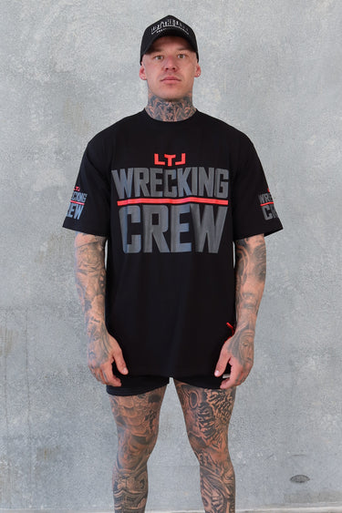Wrecking Crew Tee - Black / Red / Grey