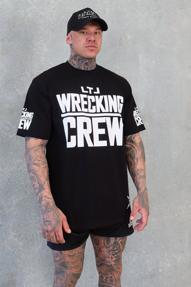 Wrecking Crew Tee - Black / White