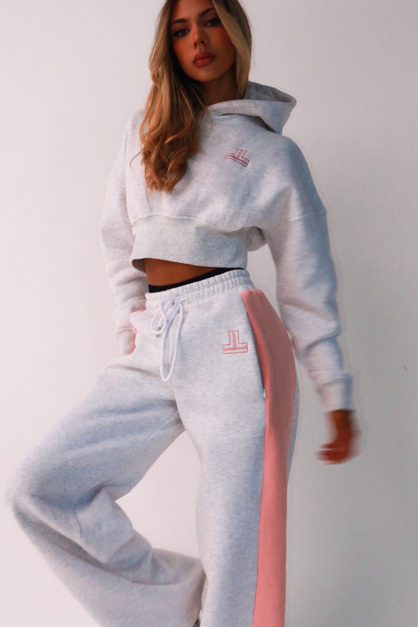 PRETTY HITTERS HOODIE - GREY/PINK (Dropping June 18th 4pm AWST)