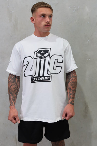 21C Tee - White / Black
