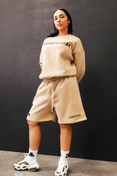 21H Signiture Shorts - Beige / Black