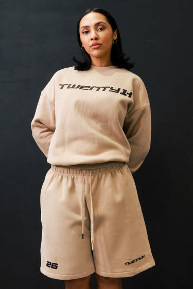 21H Signiture Shorts - Beige / Black