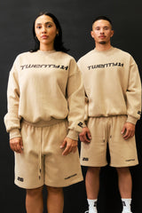 21H Signature Shorts - Beige / Black
