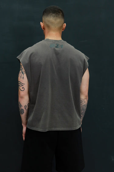 21H Cropped Tank - Washed Khaki