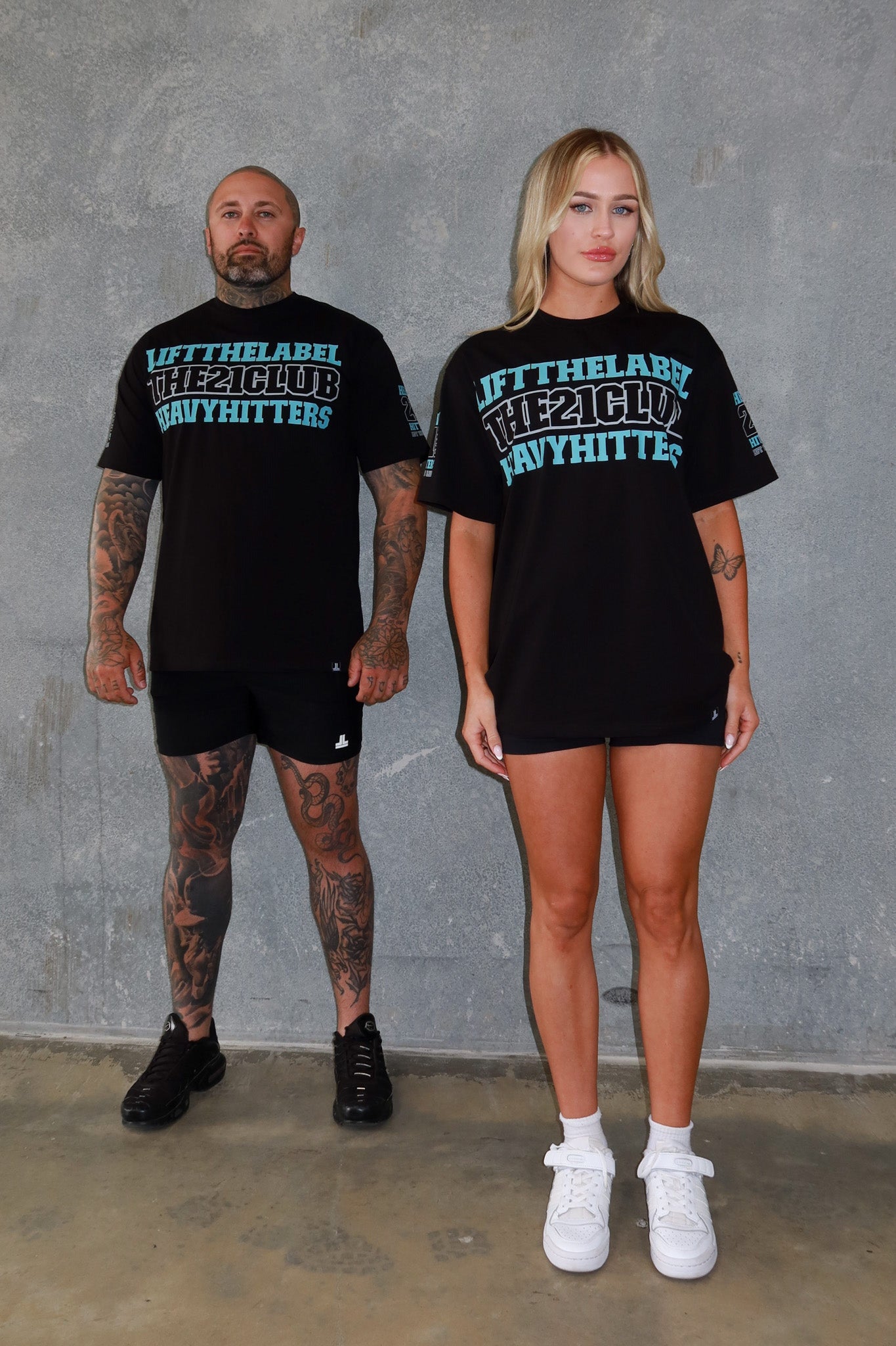 Trademark Tee - Black/ Baby Blue/ Grey