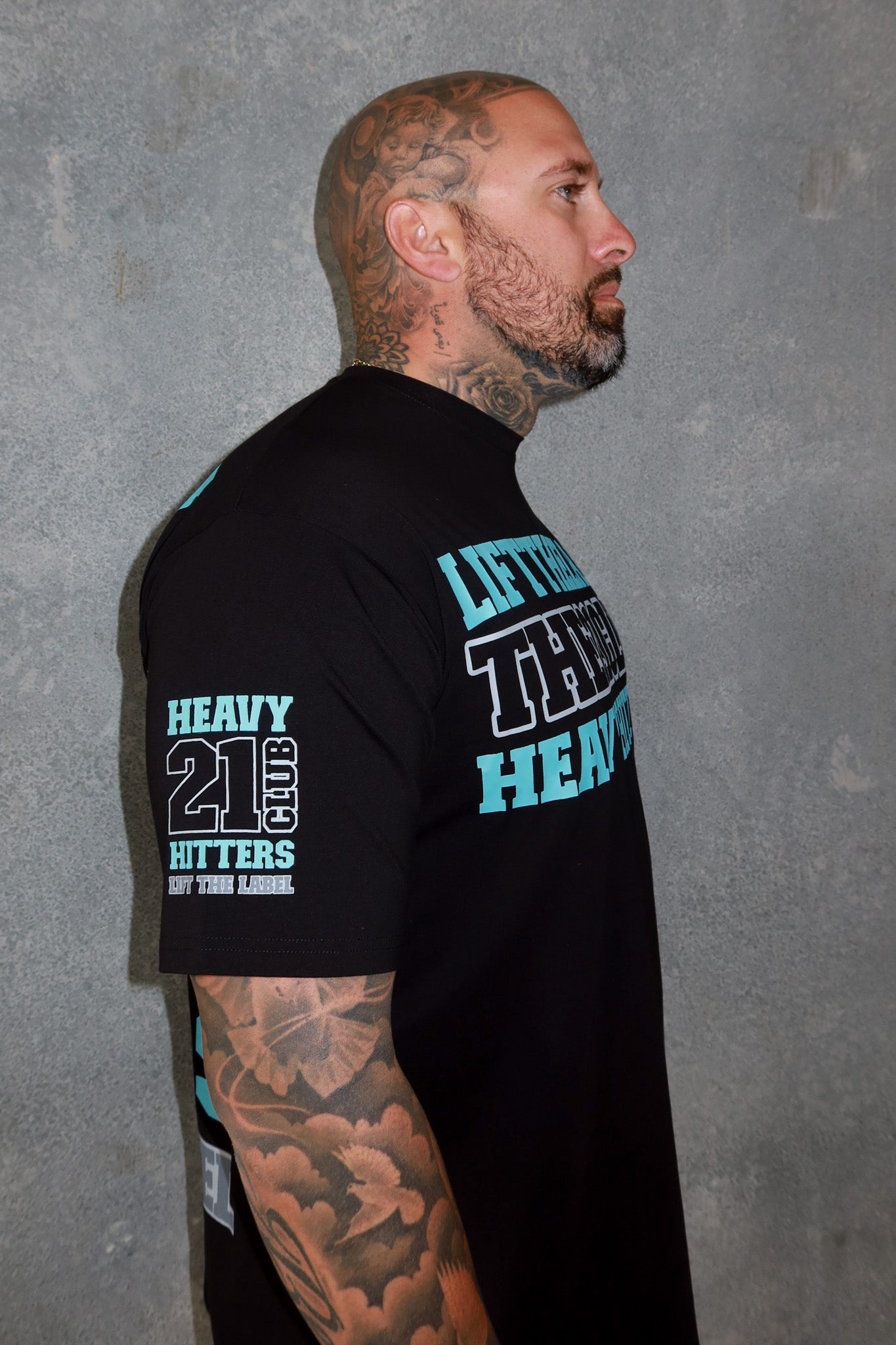 Trademark Tee - Black/ Baby Blue/ Grey