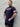 Team Hitter Tee in navy blue and red, mens gym tee by Lift The Label