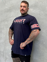 Team Hitter Tee - Navy Blue / Red