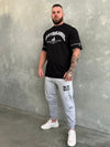 College Logo Track Pants - Grey Marl