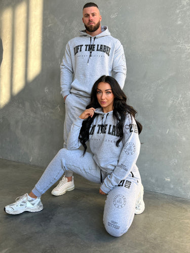 College Logo Track Pants - Grey Marl