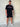 Basic Logo O.S Tee in black and pink, oversized mens gym tee by Lift The Label, view 4