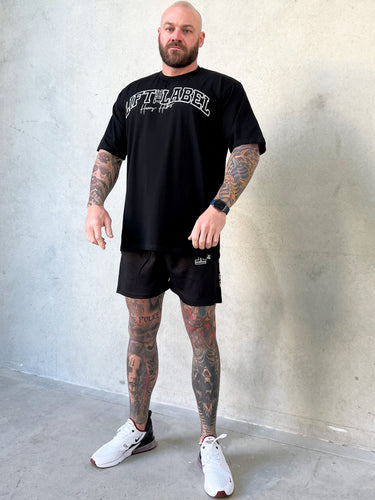 BASIC LOGO TEE O.S - BLACK