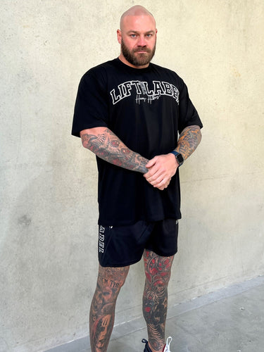 BASIC LOGO TEE O.S - BLACK