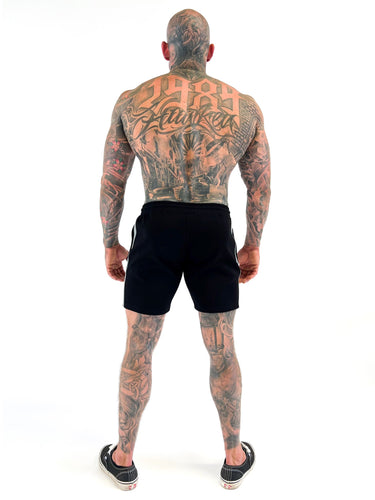 LTL Tapered Fit Shorts - Black/ Grey