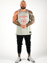 Basic Logo Jersey Tank - Metal Grey