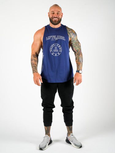 Basic Logo Tank - Navy Blue