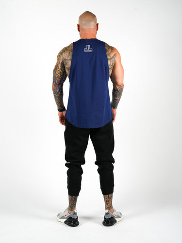 Basic Logo Tank - Navy Blue