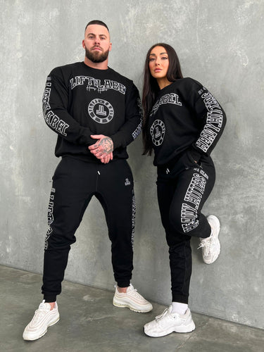 Heavy  Track Pants - Black