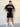 College Tee in black and grey, mens gym tee by Lift The Label, view 7